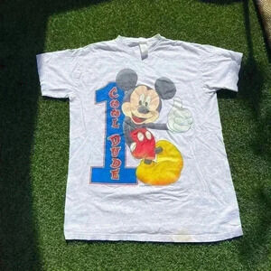 VTG 90’s Mickey Mouse Cool Dude Grey Tee